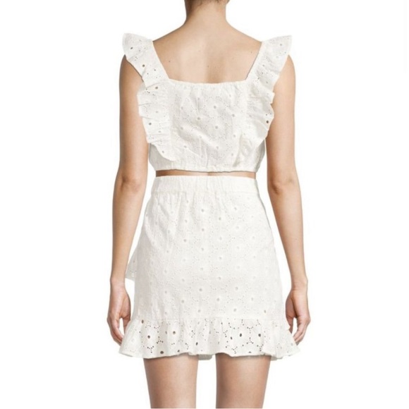 NWT 7 for all Mankind eyelet skirt set - Picture 2 of 2